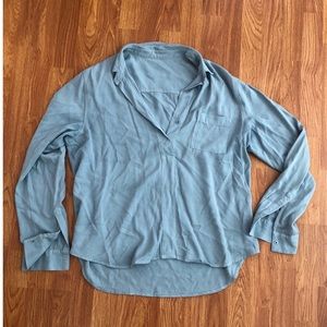 Light blue collared denim shirt